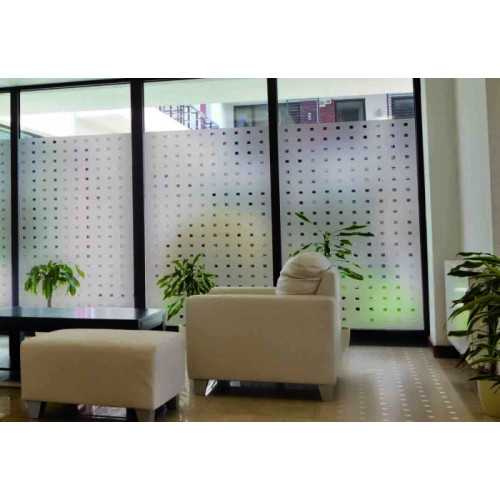 Film Carrés dépolis transparent INT 470